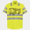 Men's High Visibility Safety Short Sleeve Work Shirt Thumbnail