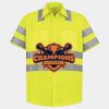 Men's High Visibility Safety Short Sleeve Work Shirt Thumbnail