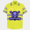 Men's High Visibility Safety Short Sleeve Work Shirt Thumbnail