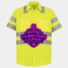 Men's High Visibility Safety Short Sleeve Work Shirt Thumbnail