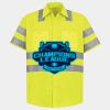Men's High Visibility Safety Short Sleeve Work Shirt Thumbnail