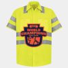 Men's High Visibility Safety Short Sleeve Work Shirt Thumbnail