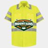 Men's High Visibility Safety Short Sleeve Work Shirt Thumbnail