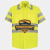Men's High Visibility Safety Short Sleeve Work Shirt Thumbnail