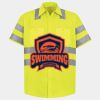 Men's High Visibility Safety Short Sleeve Work Shirt Thumbnail