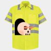 Men's High Visibility Safety Short Sleeve Work Shirt Thumbnail
