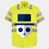 Men's High Visibility Safety Short Sleeve Work Shirt Thumbnail