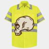 Men's High Visibility Safety Short Sleeve Work Shirt Thumbnail