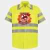 Men's High Visibility Safety Short Sleeve Work Shirt Thumbnail