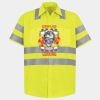 Men's High Visibility Safety Short Sleeve Work Shirt Thumbnail