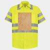 Men's High Visibility Safety Short Sleeve Work Shirt Thumbnail