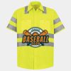 Men's High Visibility Safety Short Sleeve Work Shirt Thumbnail