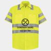 Men's High Visibility Safety Short Sleeve Work Shirt Thumbnail
