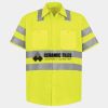 Men's High Visibility Safety Short Sleeve Work Shirt Thumbnail