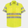 Men's High Visibility Safety Short Sleeve Work Shirt Thumbnail