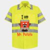Men's High Visibility Safety Short Sleeve Work Shirt Thumbnail