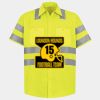 Men's High Visibility Safety Short Sleeve Work Shirt Thumbnail