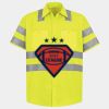 Men's High Visibility Safety Short Sleeve Work Shirt Thumbnail