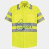 Men's High Visibility Safety Short Sleeve Work Shirt Thumbnail