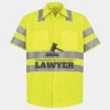 Men's High Visibility Safety Short Sleeve Work Shirt Thumbnail