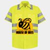 Men's High Visibility Safety Short Sleeve Work Shirt Thumbnail