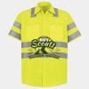 Men's High Visibility Safety Short Sleeve Work Shirt Thumbnail