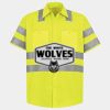 Men's High Visibility Safety Short Sleeve Work Shirt Thumbnail