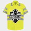Men's High Visibility Safety Short Sleeve Work Shirt Thumbnail