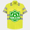 Men's High Visibility Safety Short Sleeve Work Shirt Thumbnail