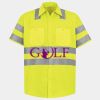 Men's High Visibility Safety Short Sleeve Work Shirt Thumbnail