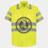 Men's High Visibility Safety Short Sleeve Work Shirt Thumbnail