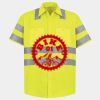 Men's High Visibility Safety Short Sleeve Work Shirt Thumbnail