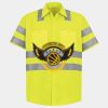 Men's High Visibility Safety Short Sleeve Work Shirt Thumbnail