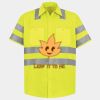 Men's High Visibility Safety Short Sleeve Work Shirt Thumbnail