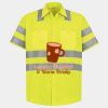 Men's High Visibility Safety Short Sleeve Work Shirt Thumbnail