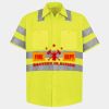 Men's High Visibility Safety Short Sleeve Work Shirt Thumbnail