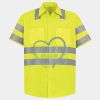 Men's High Visibility Safety Short Sleeve Work Shirt Thumbnail