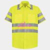 Men's High Visibility Safety Short Sleeve Work Shirt Thumbnail