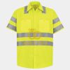 Men's High Visibility Safety Short Sleeve Work Shirt Thumbnail