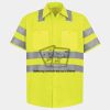 Men's High Visibility Safety Short Sleeve Work Shirt Thumbnail