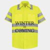 Men's High Visibility Safety Short Sleeve Work Shirt Thumbnail