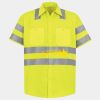 Men's High Visibility Safety Short Sleeve Work Shirt Thumbnail