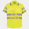 Men's High Visibility Safety Short Sleeve Work Shirt Thumbnail