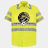 Men's High Visibility Safety Short Sleeve Work Shirt Thumbnail