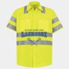 Men's High Visibility Safety Short Sleeve Work Shirt Thumbnail