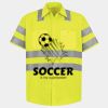 Men's High Visibility Safety Short Sleeve Work Shirt Thumbnail