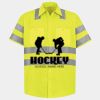 Men's High Visibility Safety Short Sleeve Work Shirt Thumbnail
