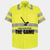 Men's High Visibility Safety Short Sleeve Work Shirt Thumbnail