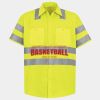 Men's High Visibility Safety Short Sleeve Work Shirt Thumbnail