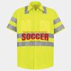 Men's High Visibility Safety Short Sleeve Work Shirt Thumbnail